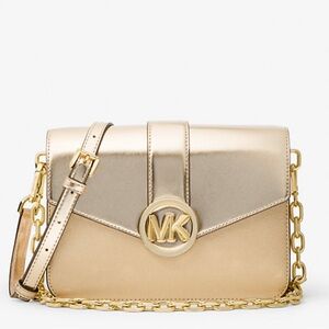 Carmen medium metallic convertible shoulder bag